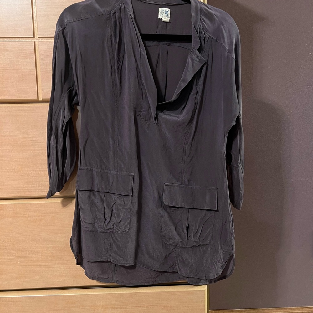 Anthropologie silk tunic